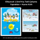 Elitçocuk 1. Sınıf Kış Tatil Kitabı + Karne Kılıfı