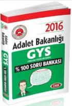 Data Yayınları 2016 GYS Adalet Bakanlığı Soru Bankası