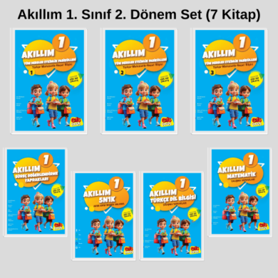 Akıllım 1. Sınıf 2. Dönem Set ( 7 Kitap )