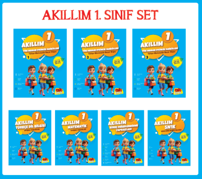 Akıllım 1. Sınıf 2. Dönem Set ( 7 Kitap )