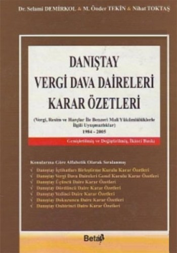 Danıştay Vergi Dava Daireleri Karar Özetleri (Ciltli)