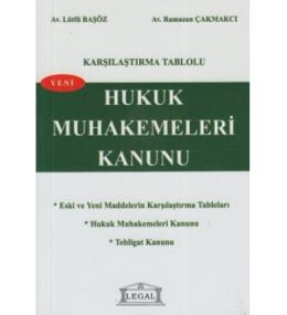 Karşılaştırma Tablolu Hukuk Muhakemeleri Kanunu (Cep Boy)