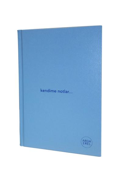 Kendime Notlar Arda Erel Defter - Mavi Arda Erel