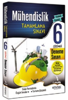 Kitapseç Yayınları Mühendislik Tamamlama Sınavı Çözümlü 6 Deneme Sınavı