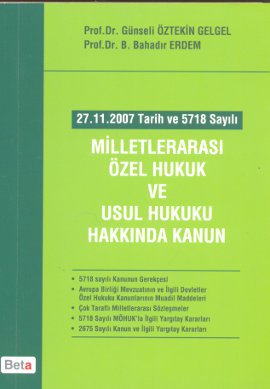 Milletlerarası Özel Hukuk ve Usul Hukuku Hakkında Kanun