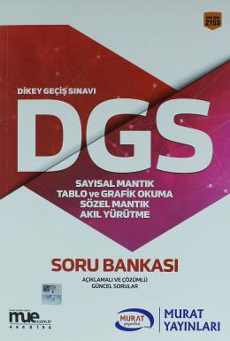 Murat 2018 DGS Mantık ve Akıl Yürütme Soru Bankası Kolektif